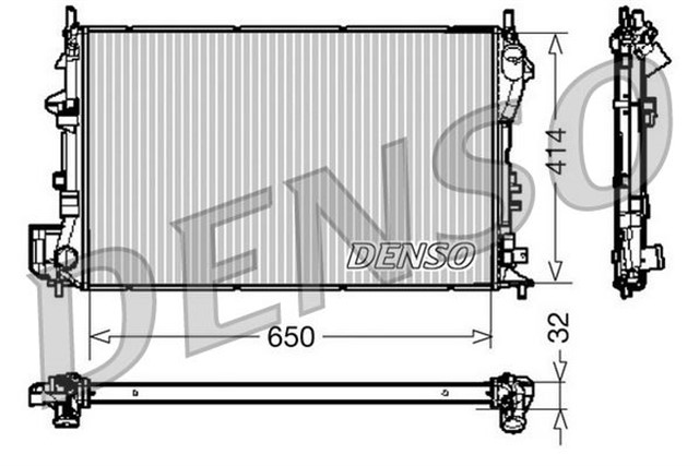 RADIATOR. ENGINE COOLING FIAT CROMA 05 - 