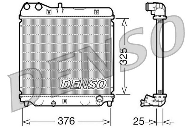 RADIATOR. ENGINE COOLING HONDA JAZZ II 02 - 08