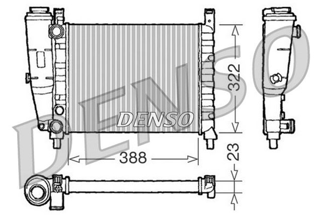 RADIATOR. ENGINE COOLING FIAT UNO 146 83 - 00