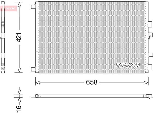 CONDENSER. AIR CONDITIONING RENAULT GRAND SC NIC II 04 - 09