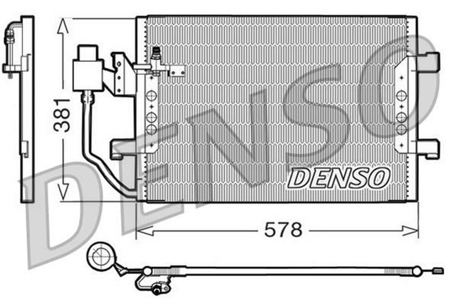 CONDENSER. AIR CONDITIONING MERCEDES - BENZ A - CLASS W168 97 - 04