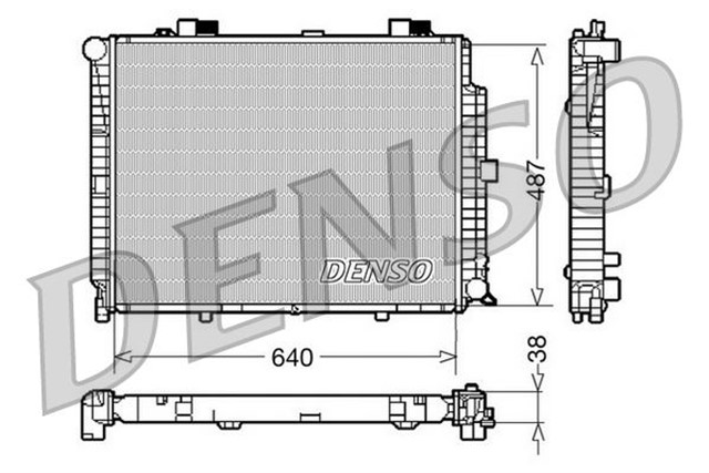 RADIATOR. ENGINE COOLING MERCEDES - BENZ E - CLASS 210 95 - 03