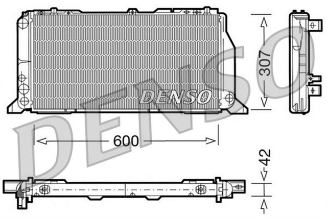 RADIATOR. ENGINE COOLING AUDI 80 89. 8A. B3 86 - 91