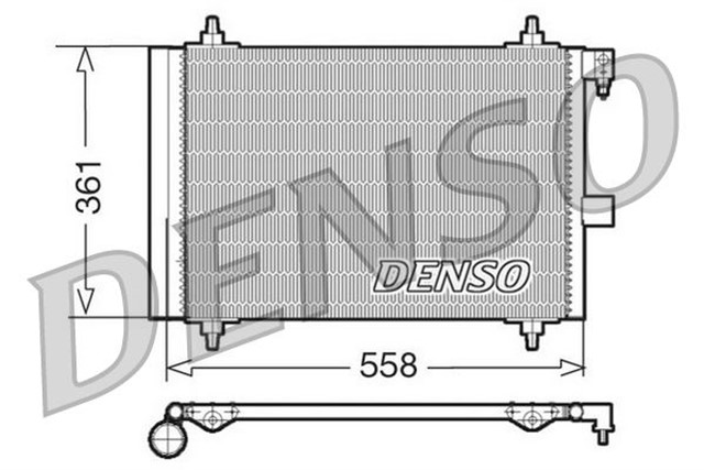 CONDENSER. AIR CONDITIONING CITRO N C5 I 01 - 04