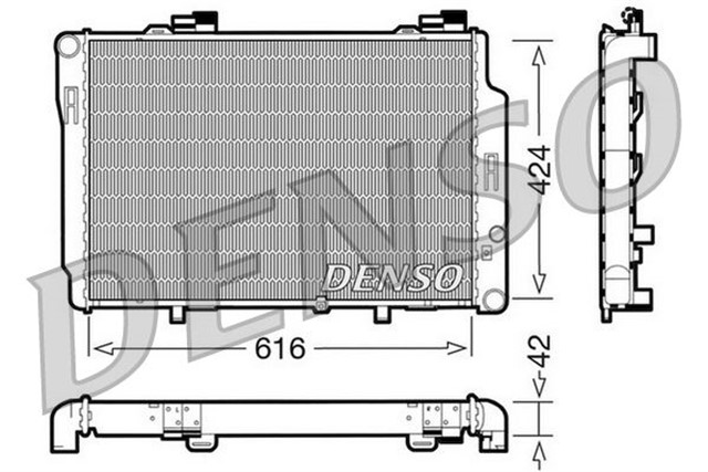 RADIATOR. ENGINE COOLING MERCEDES - BENZ C - CLASS 202 93 - 01