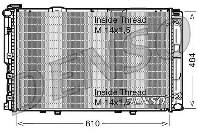 RADIATOR. ENGINE COOLING MERCEDES - BENZ E - CLASS 124 92 - 96