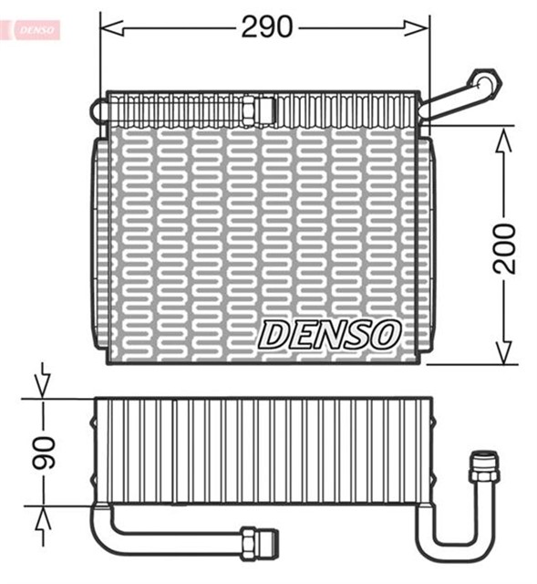 EVAPORATOR. AIR CONDITIONING ALFA ROMEO 166 98 - 07