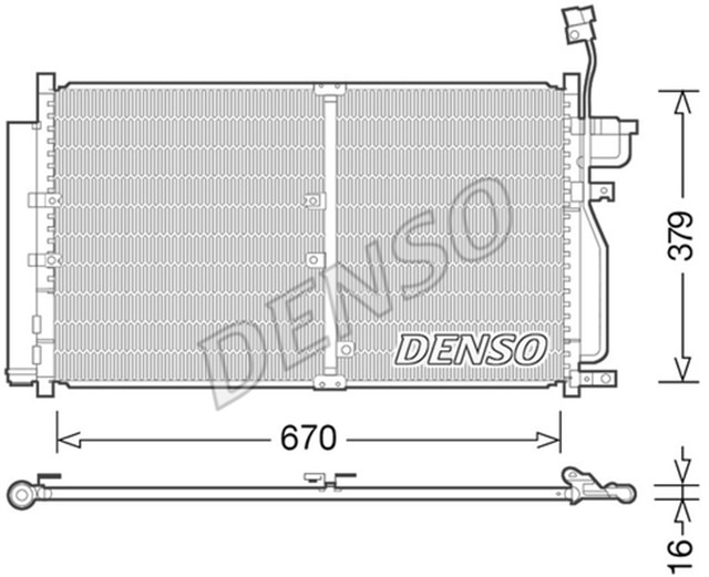 CONDENSER. AIR CONDITIONING CHEVROLET CAPTIVA 06 - 