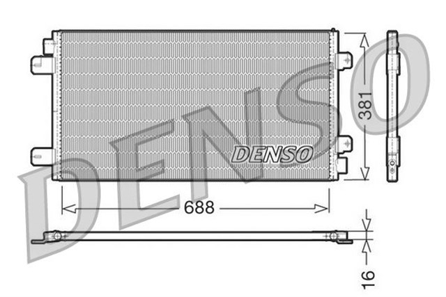 CONDENSER. AIR CONDITIONING NISSAN INTERSTAR 02 - 