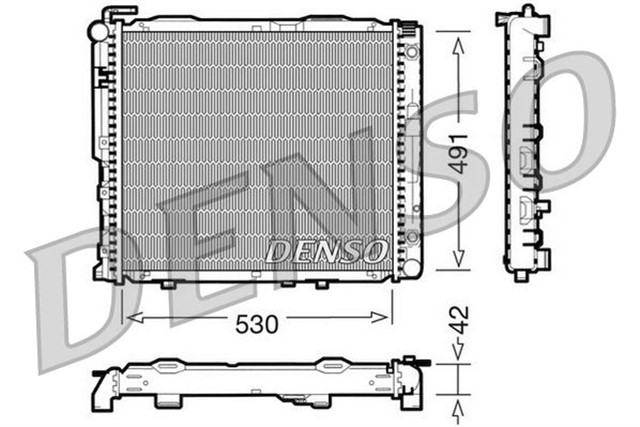 RADIATOR. ENGINE COOLING MERCEDES - BENZ E - CLASS 124 92 - 96