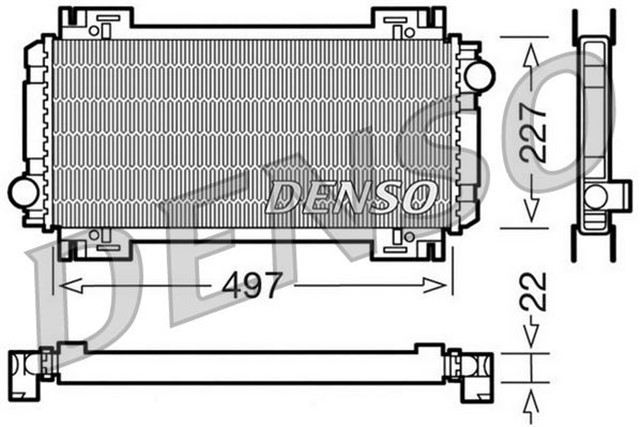 RADIATOR. ENGINE COOLING FORD FIESTA I 76 - 86