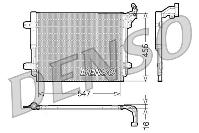 CONDENSER. AIR CONDITIONING VW TIGUAN 5N 07 - 18
