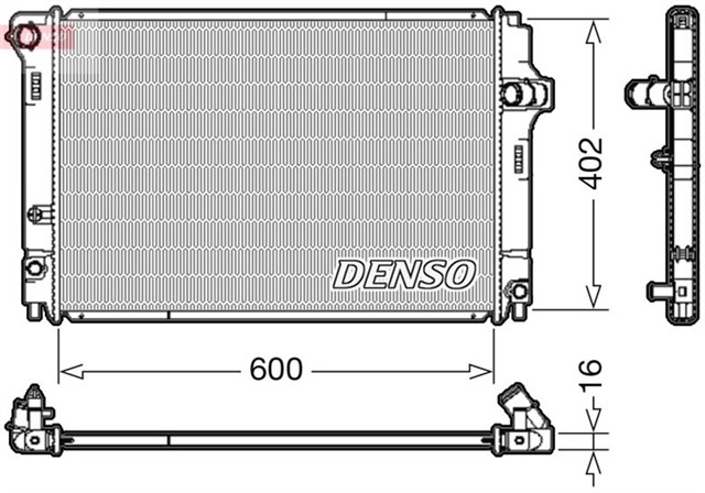 RADIATOR. ENGINE COOLING TOYOTA YARIS 10 - 
