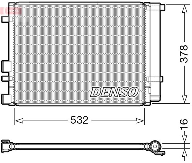 CONDENSER. AIR CONDITIONING HYUNDAI I20 I 08 - 15