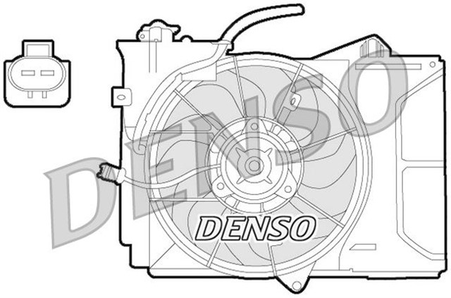 FAN. RADIATOR TOYOTA AVENSIS VERSO 01 - 09