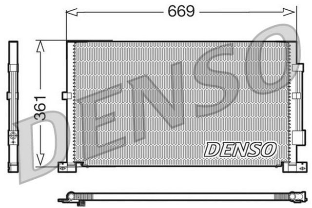 CONDENSER. AIR CONDITIONING FORD MONDEO III 00 - 07