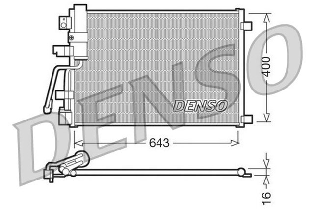 CONDENSER. AIR CONDITIONING NISSAN QASHQAI I 2 07 - 13