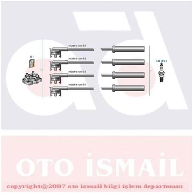 BUJI KABLO TK ESCORT CL 1.6 91 - 95 - FIESTA 89 - 96