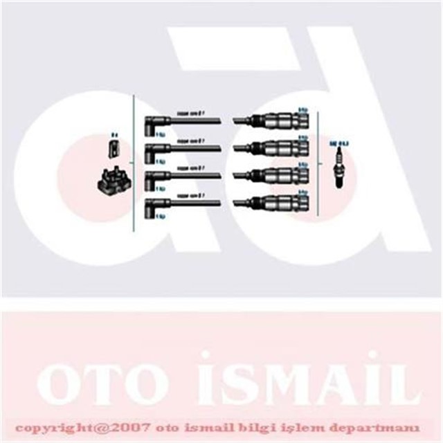 BUJI KABLO TK BORA AKL 98 - GOLF IV 97 - 00