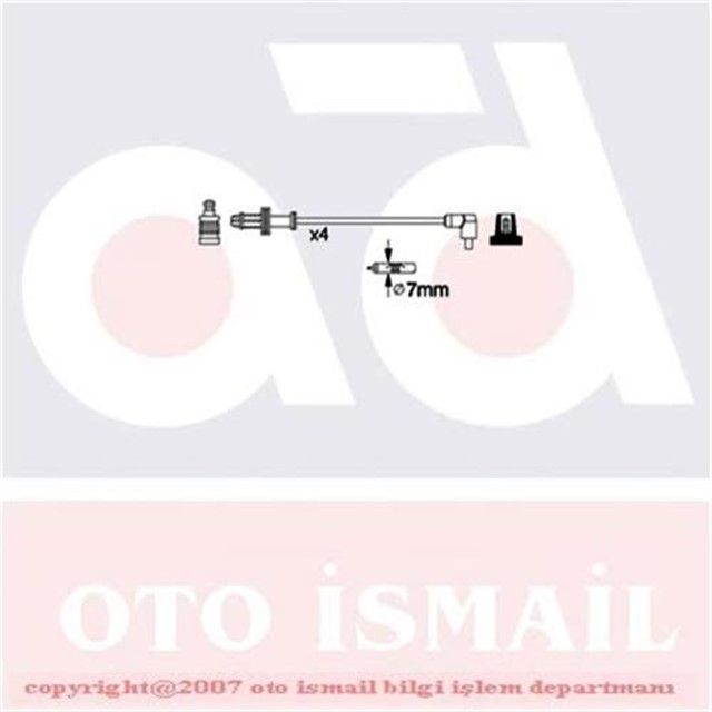 BUJI KABLO TK SAXO 1.4 - 1.6 ENJ - P106 - P306 97 - 01 - PARTNER 1.4 97