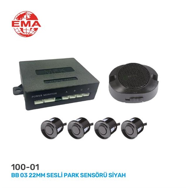 PARK SENSORU SIYAH BB03 22MM SESLI
