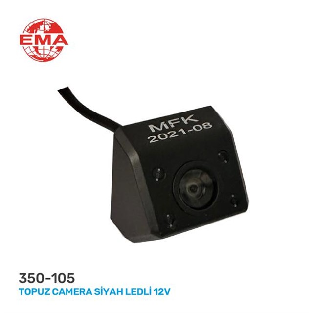 TOPUZ CAMERA SIYAH LEDLI 12V