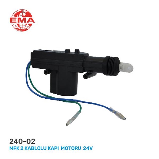 MERKEZI KILIT MOTORU 2 KABLO ARKA 24V UNIVERSAL