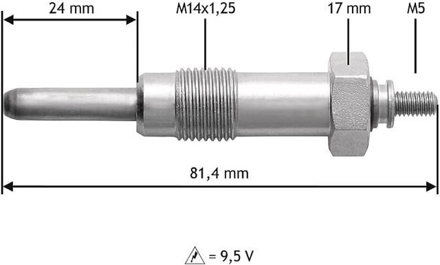 ECO KIZDIRMA BUJISI FIAT 242 - SERIE P204 1.4 D CITROEN C35 - CX I 9.5V
