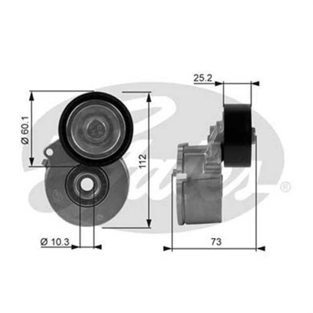 ALTERNATOR GERGI RULMANI KUTUKLU PARTNER - P206 - 306 - 307 - BOXER - BERLINGO - JUMPY - JUMPER - DUCATO 1.9D - 2.0D