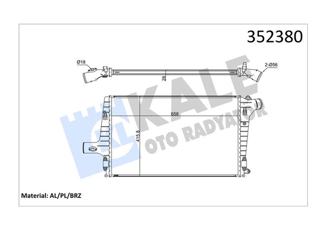 INTERCOOLER A3 - A6 - TT2.5 TDI 01 04