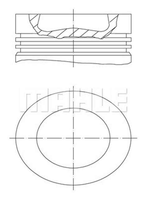 MOTOR PISTON SEGMAN POLO - GOLF6 - CADDY - JETTA - A3 - LEON 79.50MM CAYA - CAYB - CAYC - CAYD - CFWA 1.2 - 1.6 TDI STD