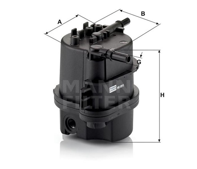 YAKIT FILTRESI [DIZEL] MUSURSUZ FIESTA - FUSION - BIPPER - NEMO - 307 - 207 - 206 - C3 - C2 1.4 HDI - TDCI 99 - 