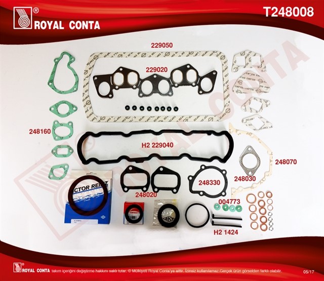 MOTOR TAKIM CONTA SKT KECELI SKC SIZ P205 - P305 - P306 - PARTNER 1.8D XUD7
