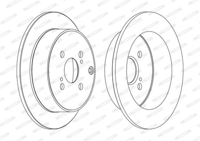 ARKA FREN AYNASI COROLLA VERSO 1.6 - 1.8 - 2.0D 04/04 290X10X5DL