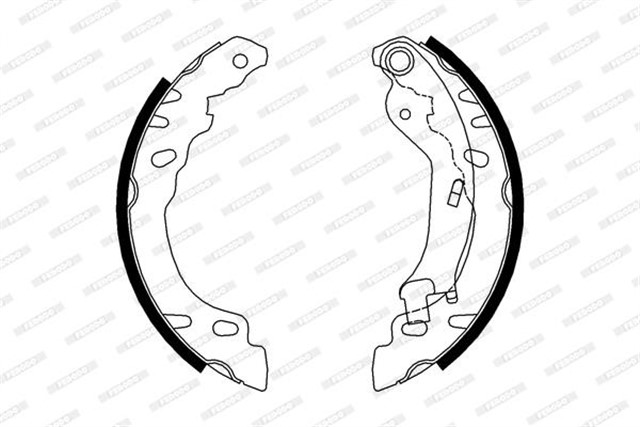 ARKA PABUC BALATA FIAT 500 1.2 - 1.3 D 07 PANDA 169 1.1 - 1.2 - 1.3D 03 06 FORD KA 08 185X32