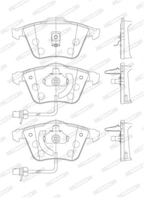 X ON BALATA FISLI AUDI A6 2.4 2.5 3.0 QUATTRO 1997 - 1.05