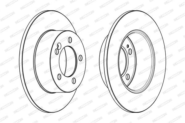 ARKA FREN AYNASI RENAULT MASTER III 10 OPEL MOVANO B 13 2.3DCI 305X12X71.5 5 DELIK TEK TEKER