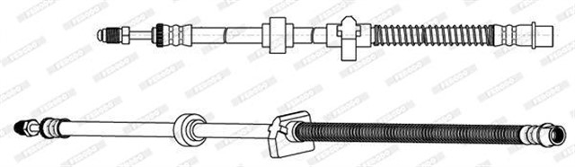 FREN HORTUMU ARKA SOL P407 04 P508 10 C5 06 C6 05 640MM M10