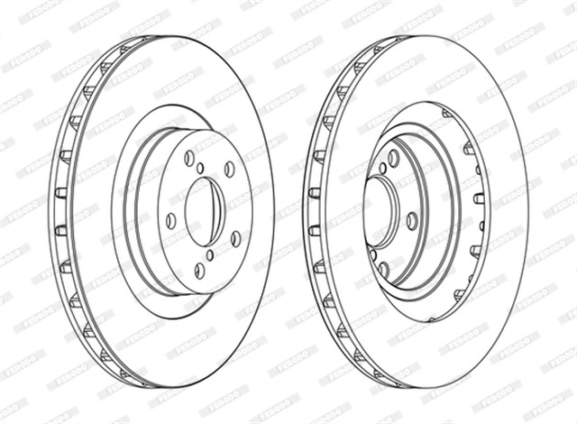 ON FREN AYNASI SUBARU FORESTER 01 - 08 13 IMPREZA 20 - 12 LEGACY OUTBACK 294X5DL