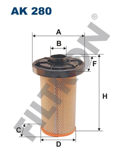 HAVA FILTRESI PEUGEOT J5 - SERIE 2.5 D 73HP 09/81 - 03/94