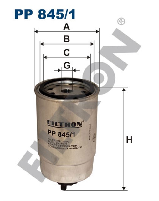 YAKIT FILTRESI DUCATO 1.9D - 1.9TD - 2.4D - 2.4TD - 2.5D 82 - 02 - PUNTO 1.7D - 1.7TD 94 - 00 - TRANSIT 2.4D