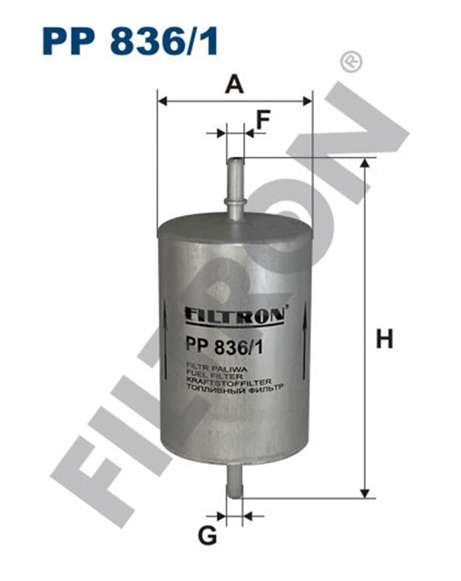 YAKIT FILTRESI [BENZIN] GOLF4 - BORA - A3 - TOLEDO - PASSAT AKL - AEH - BCB - AGN - ALT - ALZ 1.6 - 1.8 - 1.6 16V 97 - 04