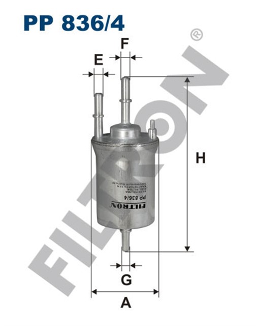 YAKIT FILTRESI GOLF V - JETTA III - POLO IV - CADDY III - FABIA II - OCTAVIA II - A3 - IBIZA IV - 1.4 - 1.6 16V 4 BAR