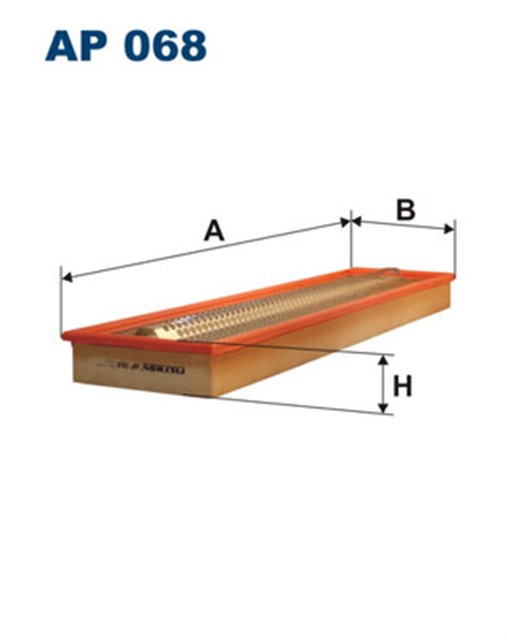 HAVA FILTRE EVOBUS MERCEDES BUS/SETRA O 609 - MERCEDES 5T - 6T - 7T - 8T 1457433601 - L987 - 3004000 - AF0309 - LX334