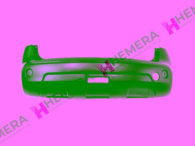 TAMPON ARKA SIYAH SENSORSUZ REFLEKTOR DELIKLI NISSAN QASHQAI 2010