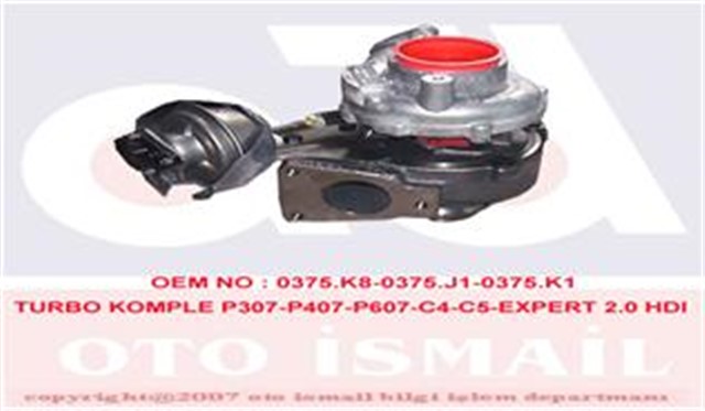 TURBO KOMPLE P307 - P407 - P607 - C4 - C5 - EXPERT 2.0 HDI 7560475005S