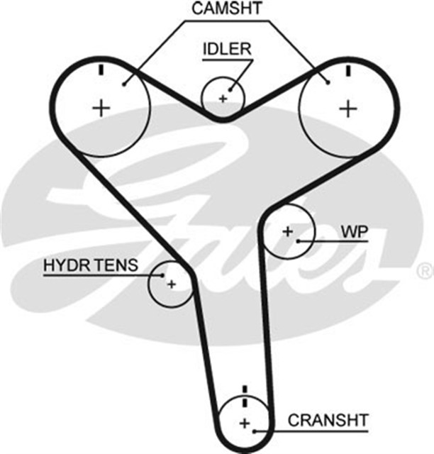 TRIGER KAYISI 211X320 TOYOTA CAMRY 3.0 24V 93 - 06 AVALON 3.0 24V 96 - 05 LEXUS ES330 3.3 CT1029