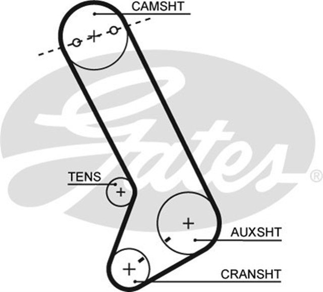 TRIGER KAYISI 126X240 CHRYSLER VOYAGER 2.5 8V 84 - 95 PLYMOUTH VOYAGER 2.5 8V 87 - 95