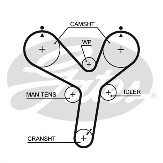 TRIGER KAYISI 195X320 MITSUBISHI MONTERO PAJERO 3.5GDI 24V 93 - 00 CT1086