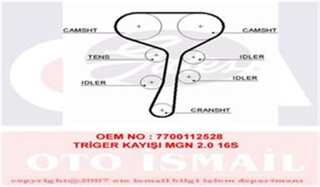 TRIGER KAYISI 134X270 RENAULT MEGAN COUPE 2.0IDE 99 - 03 CT1007